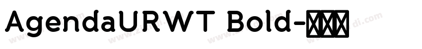 AgendaURWT Bold字体转换